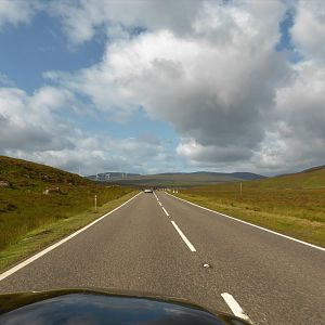 Open road. Scotland
