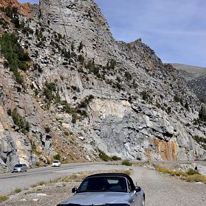 Z3 parked along the Tioga Pass Road (US 120)