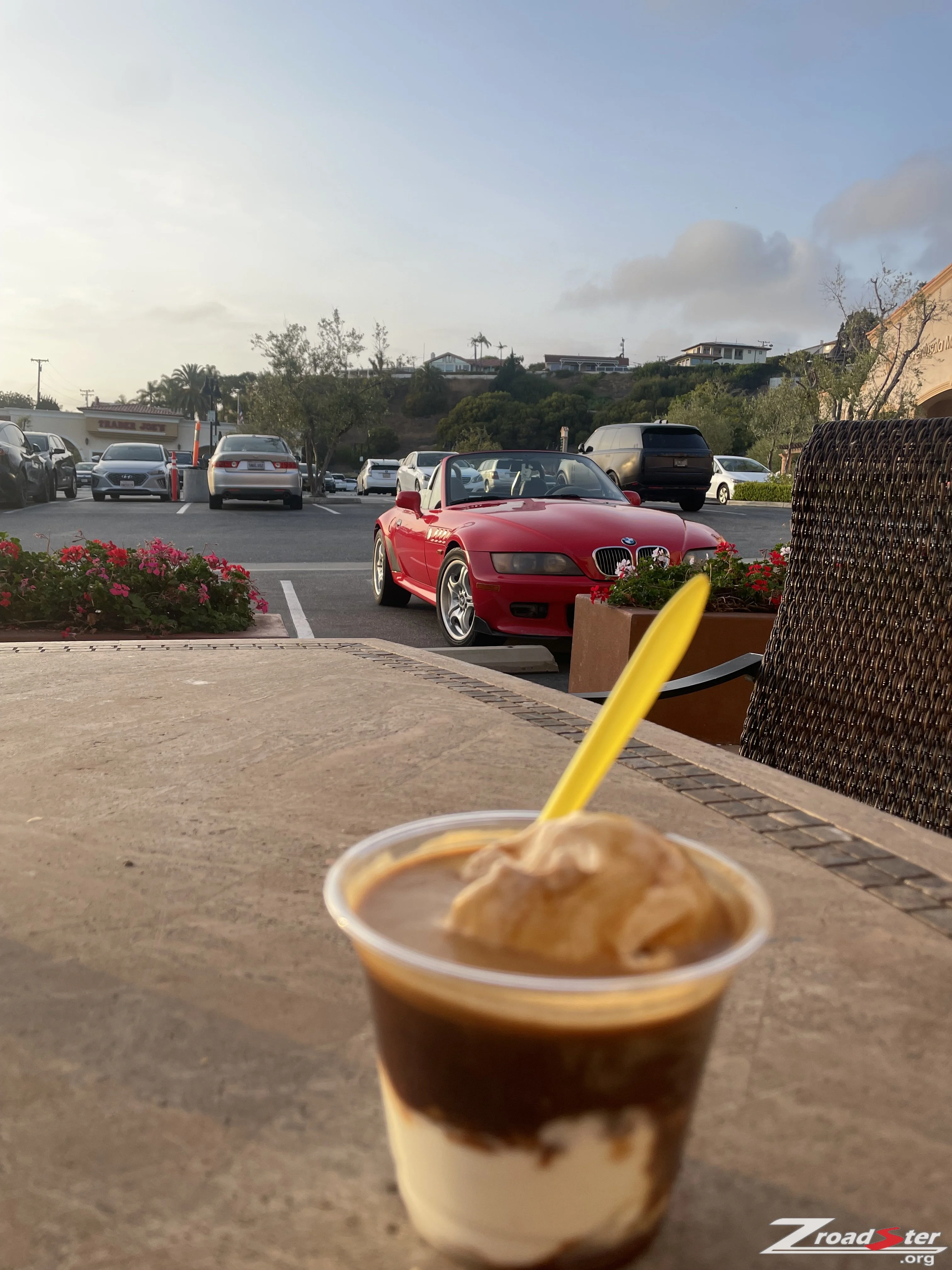 Affogato at sunset